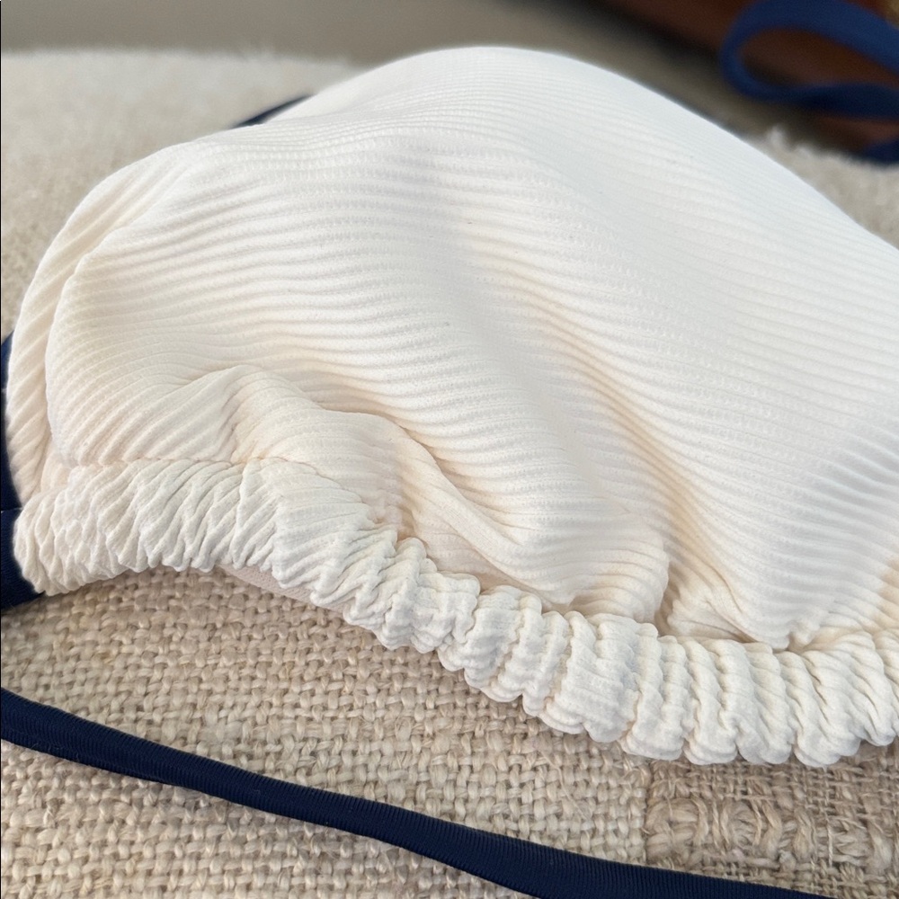 Shade & Shore Ribbed Triangle America Bikini Top - Picture 3 of 5